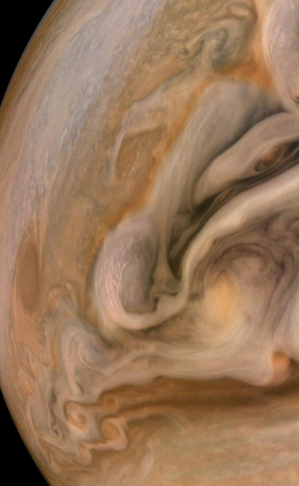 Jupiter's storms. (Photo; NASA)