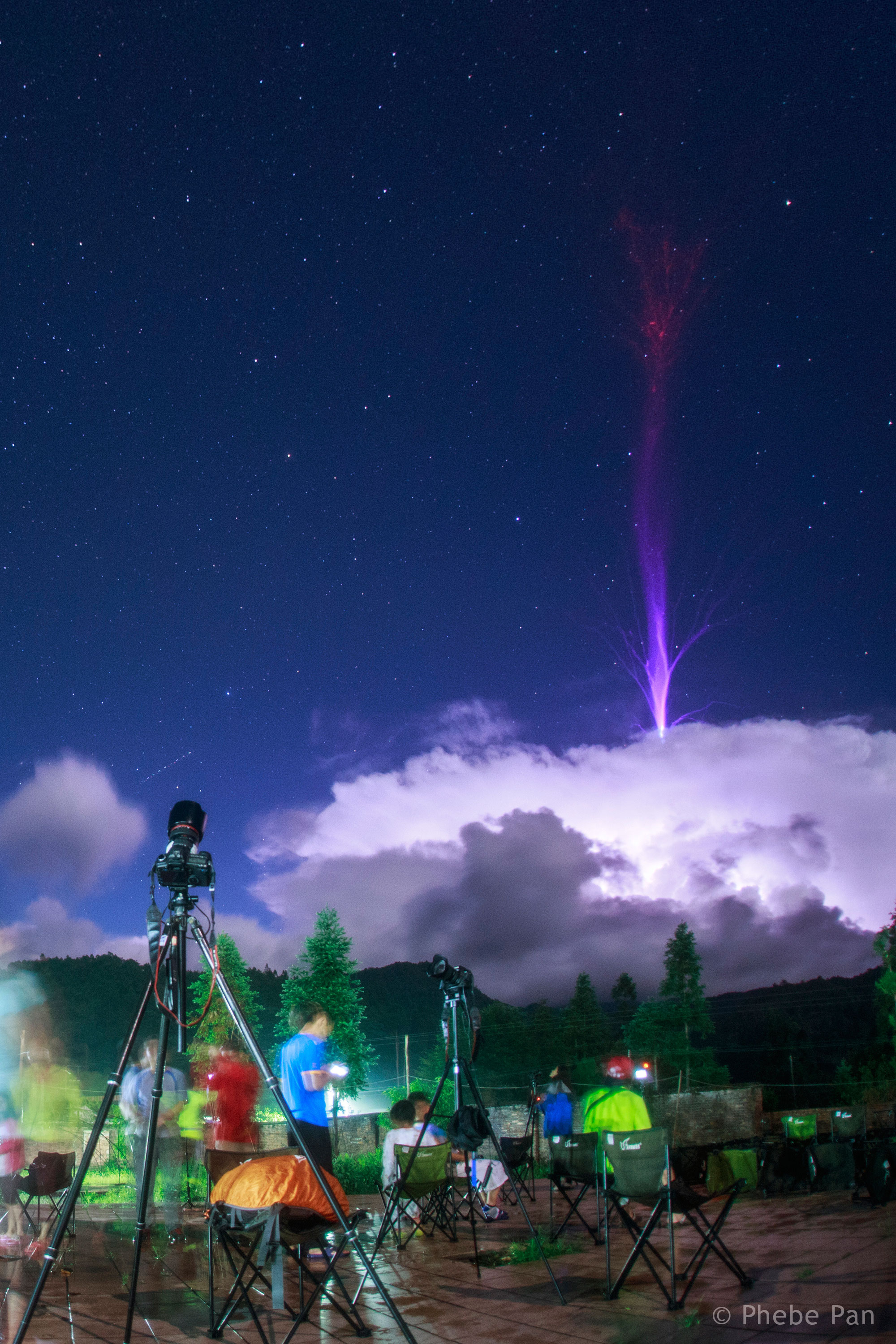Gigantic jet lightning over China. (Photo: NASA/Phebe Pan)