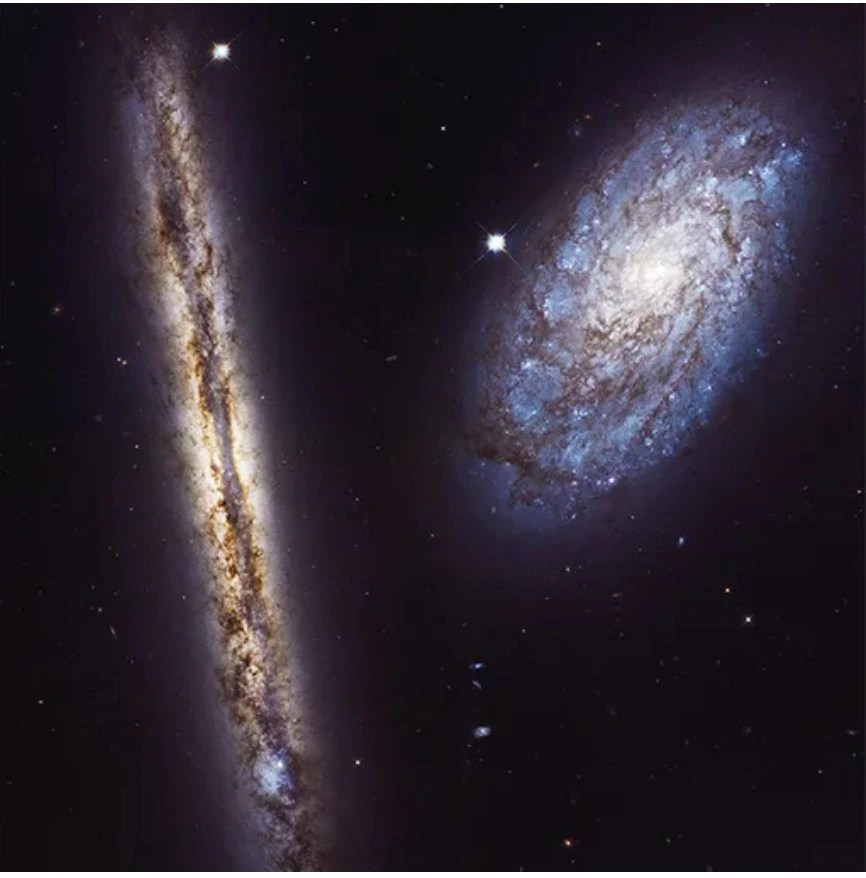 Image of the spiral galaxy pair