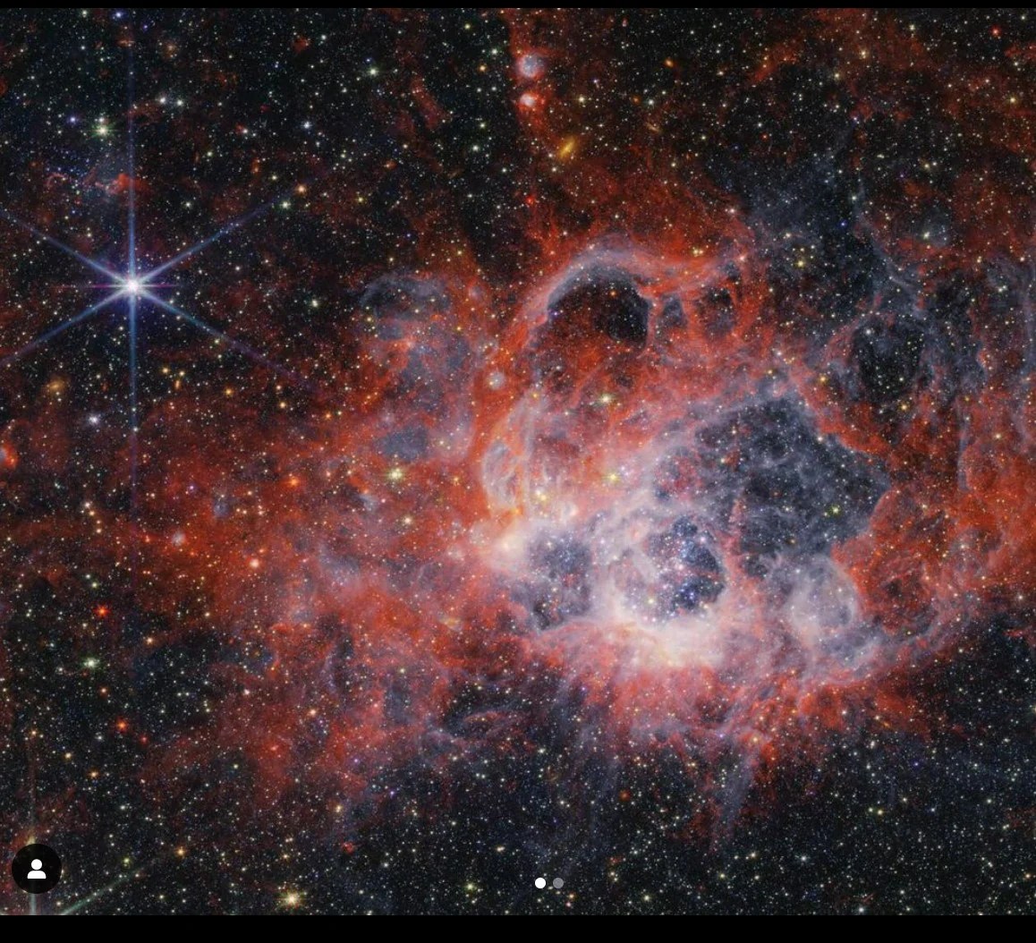 Another star forming region in space, NGC 604