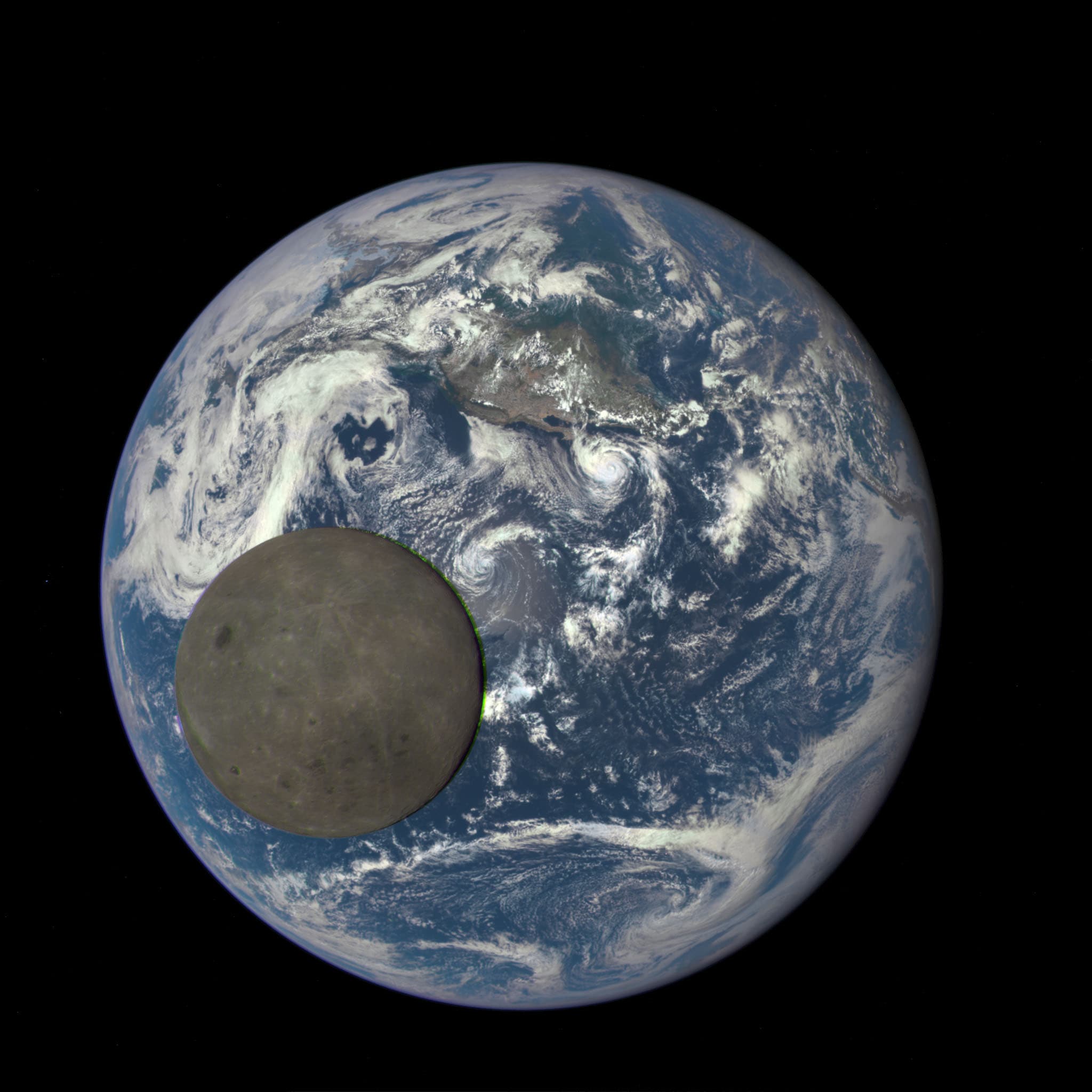 The dark side of the Moon captured by NASA